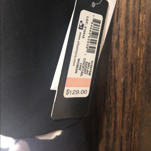 Women’s Formal Dress Cocktail Plus Size 14W Floral Lilac Purple Hi Lo SLNY Gown - Picture 4 of 7